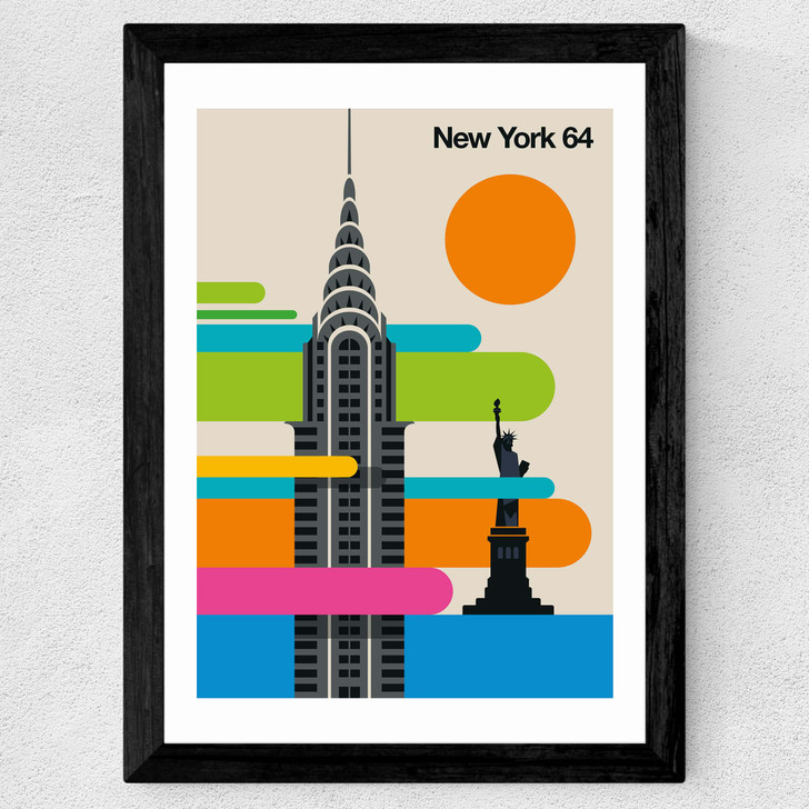 New York 64 Wide Black Frame New York 64 Wide Black Frame