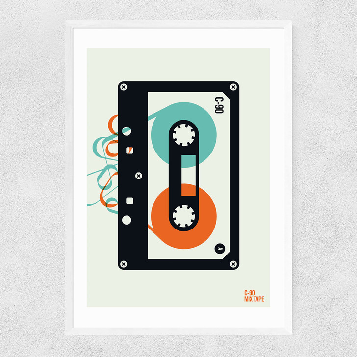 Mixtape Narrow White Frame Mixtape Narrow White Frame