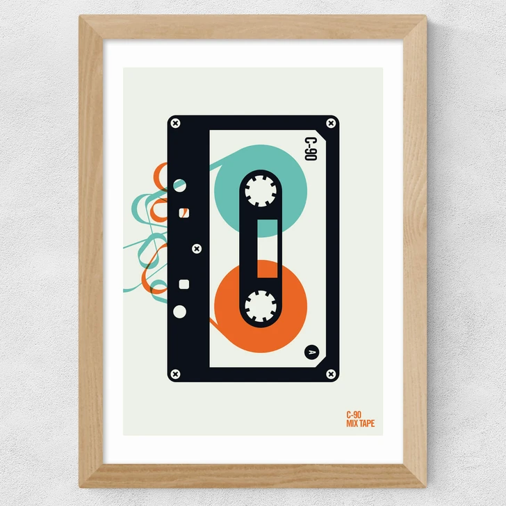 Mixtape Wide Oak Frame