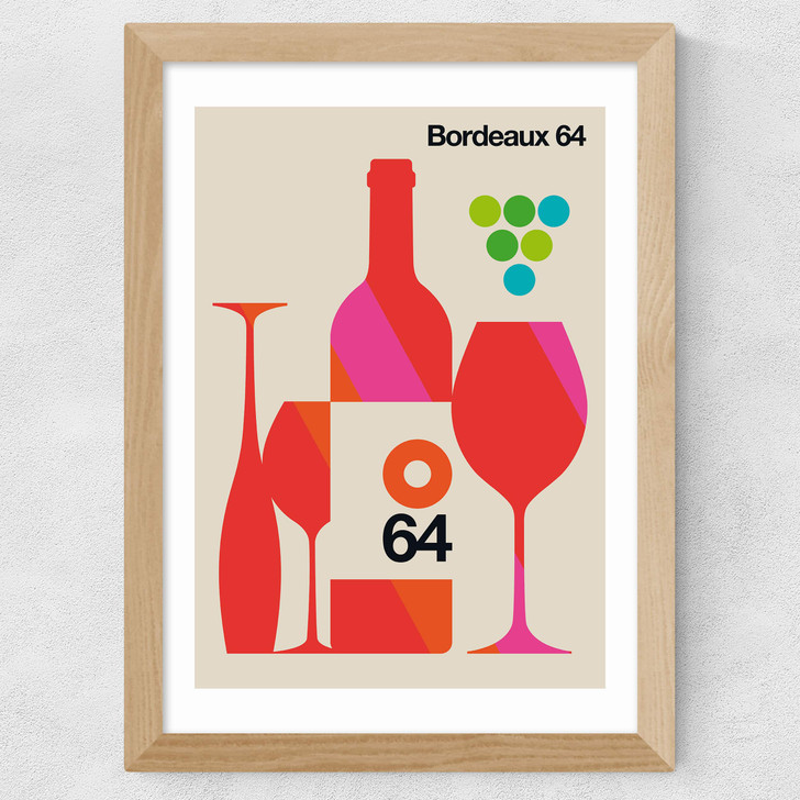 Bordeaux 64 Wide Oak Frame