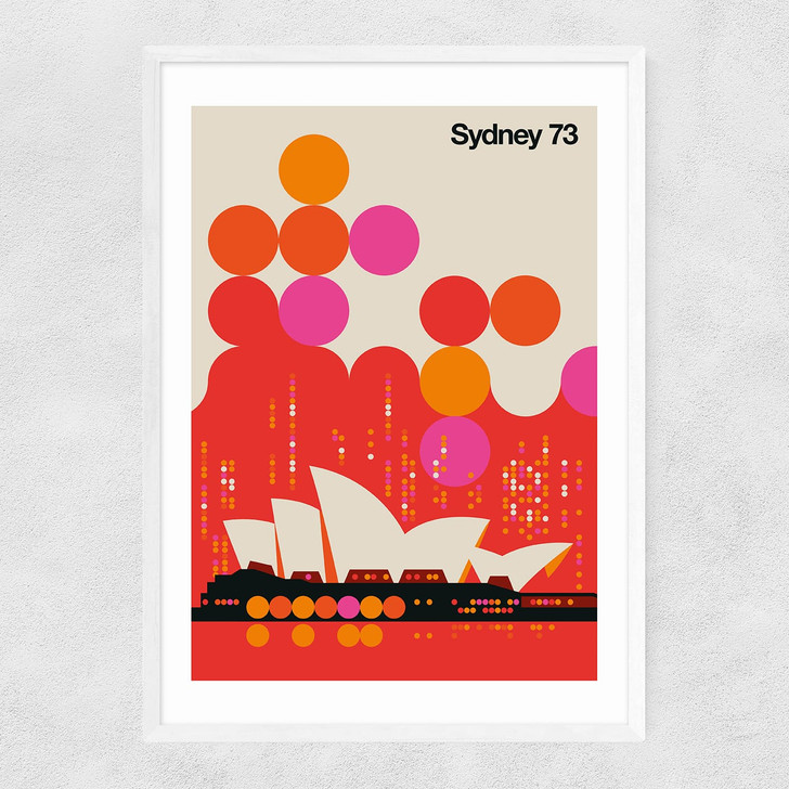 Sydney 73 Narrow White Frame