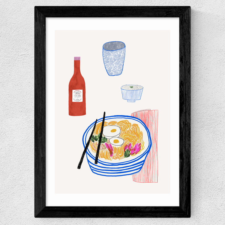 Ramen by Ani Vidotto Wide Black Frame