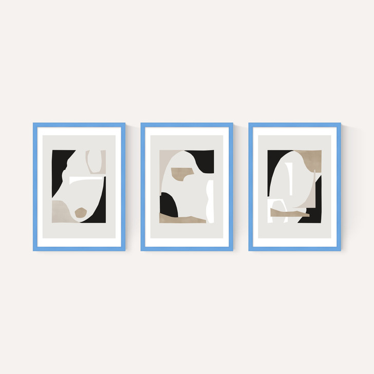 Abstract Shapes Triptych
