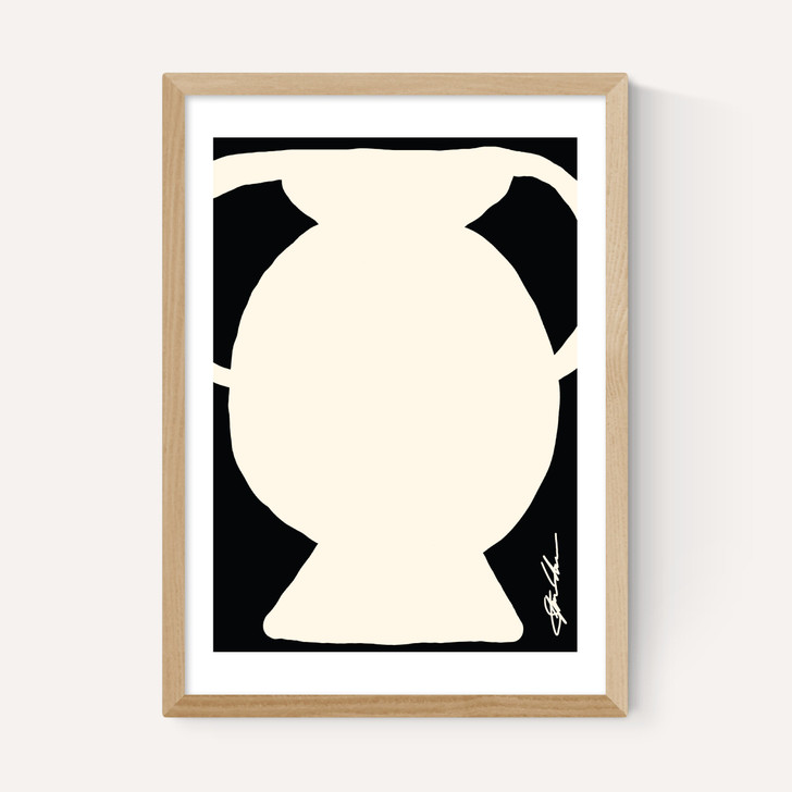 Abstract Monochrome Vase I