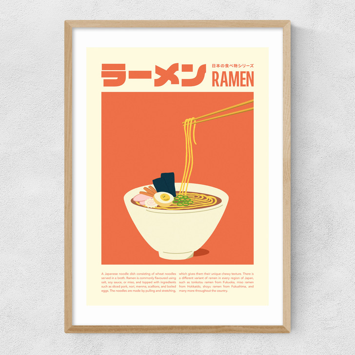 Ramen by SHIO Narrow Oak Frame