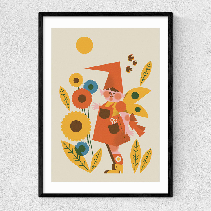 Flower Fairy Narrow Black Frame