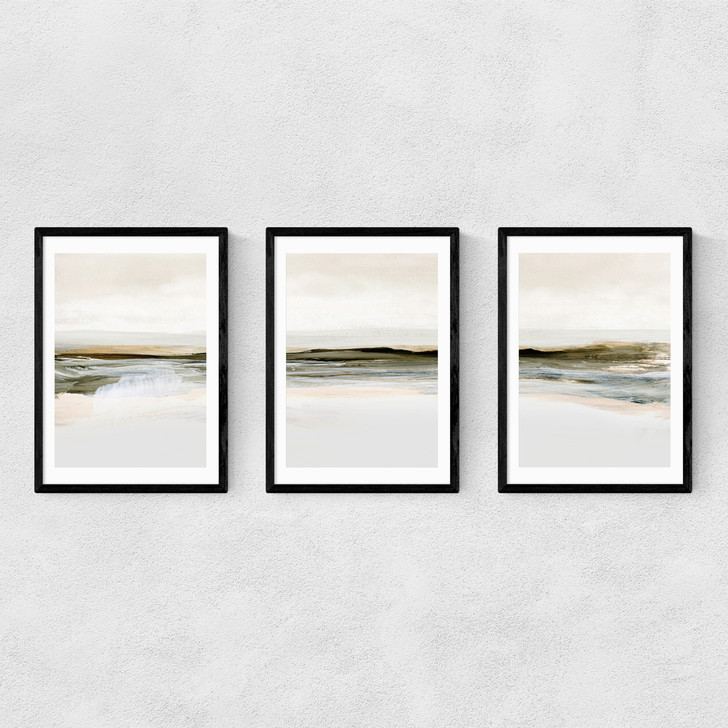 Orkney Triptych Narrow Black Frame