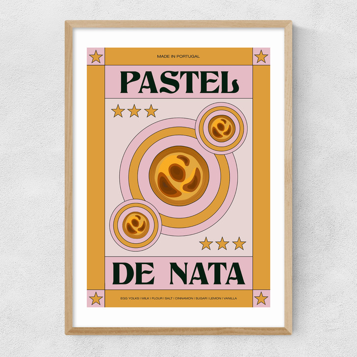 Pastel de Nata Narrow Oak Frame