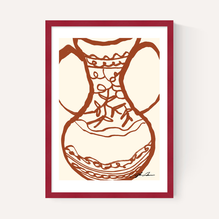 Brown Vase by Stephie Cardona