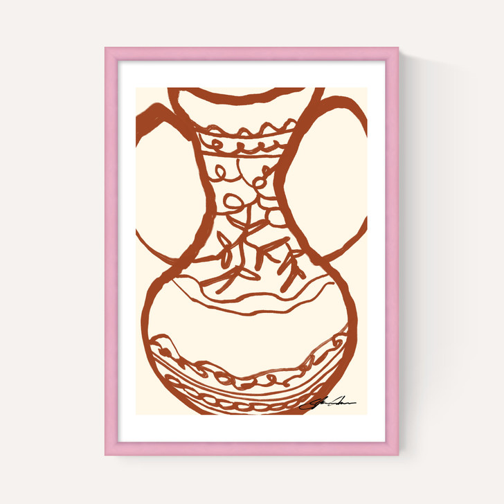 Brown Vase by Stephie Cardona