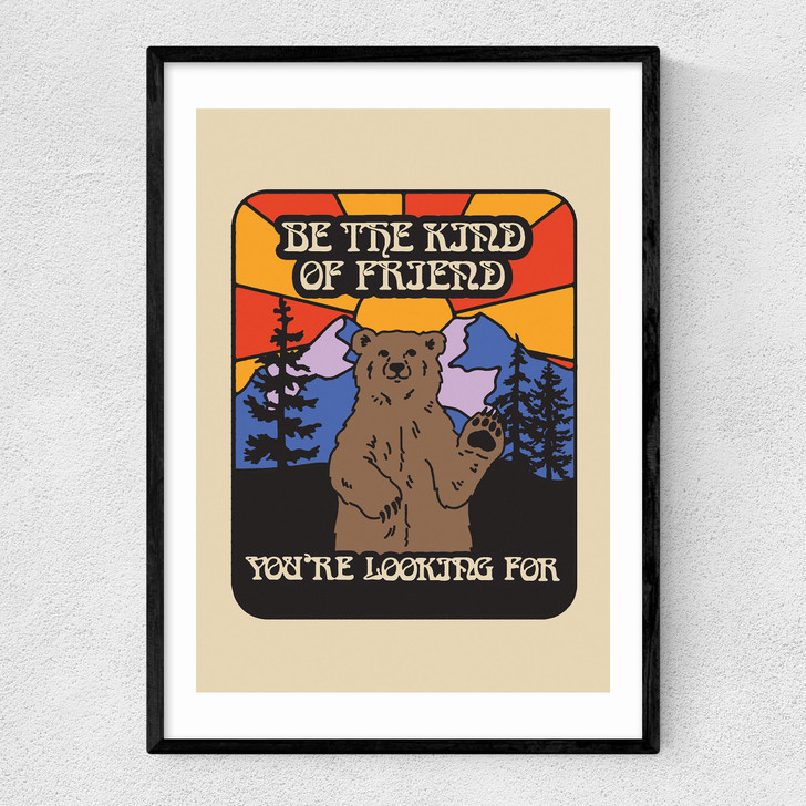 Be The Friend Narrow Black Frame Be The Friend Narrow Black Frame