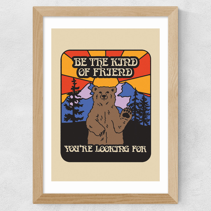 Be The Friend Wide Oak Frame Be The Friend Wide Oak Frame