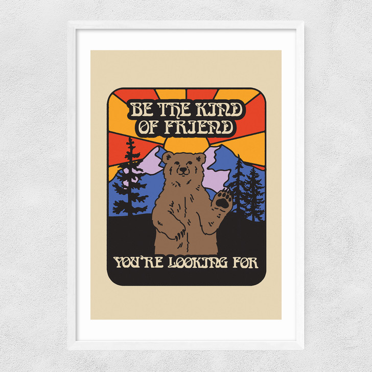 Be The Friend Narrow White Frame Be The Friend Narrow White Frame