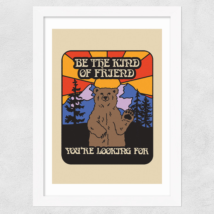 Be The Friend Wide White Frame Be The Friend Wide White Frame