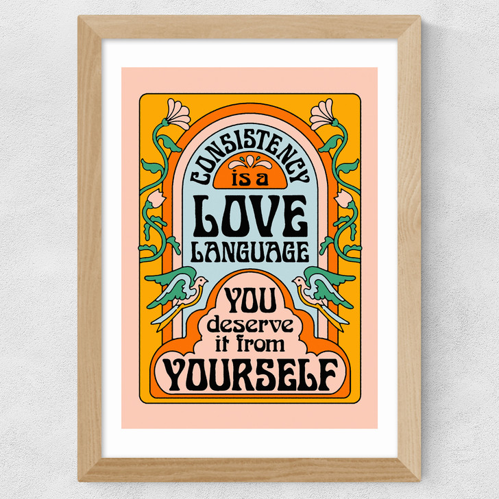 Consistency Wide Oak Frame Consistency Wide Oak Frame