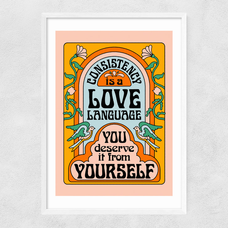 Consistency Narrow White Frame Consistency Narrow White Frame