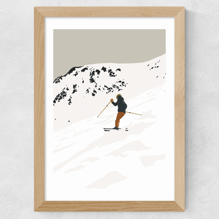 Powder Day Wide Oak Frame Powder Day Wide Oak Frame