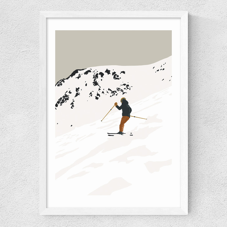 Powder Day Medium White Frame Powder Day Medium White Frame