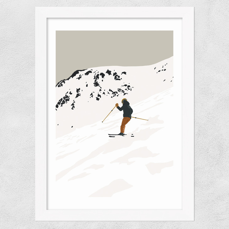 Powder Day Wide White Frame Powder Day Wide White Frame