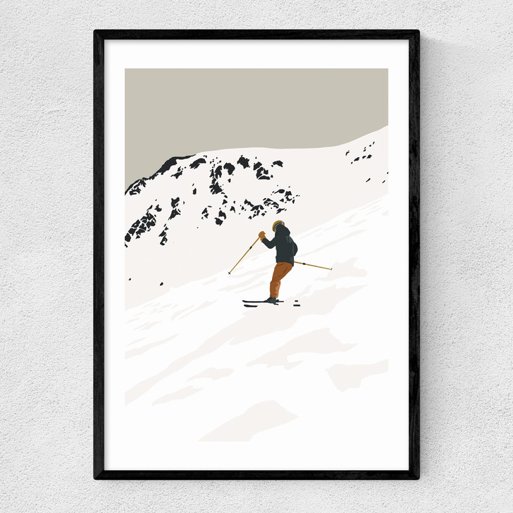 Powder Day Narrow Black Frame