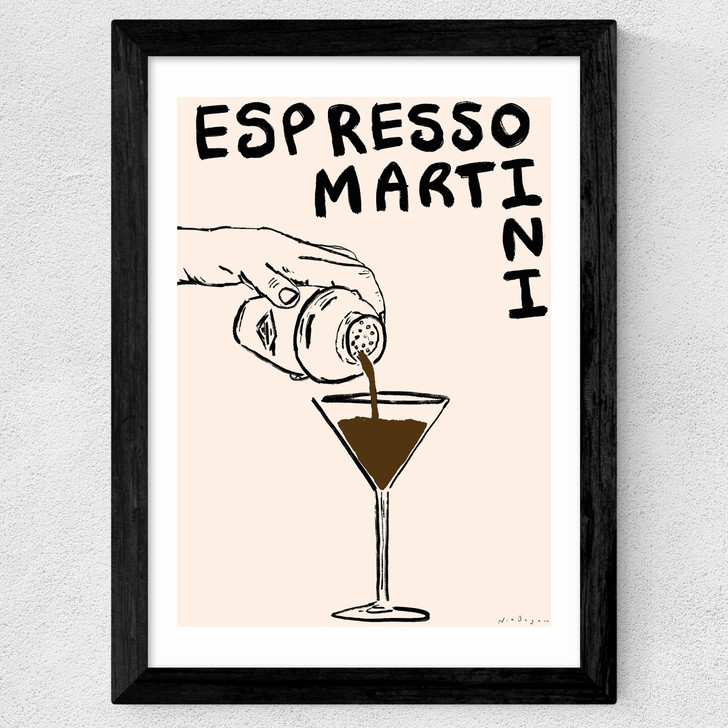 Espresso Martini by Nia Beynon Wide Black Frame