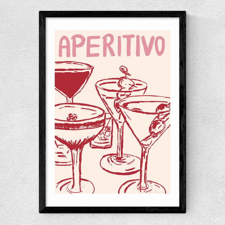 Aperitivo by Nia Beynon Medium Black Frame Aperitivo by Nia Beynon Medium Black Frame