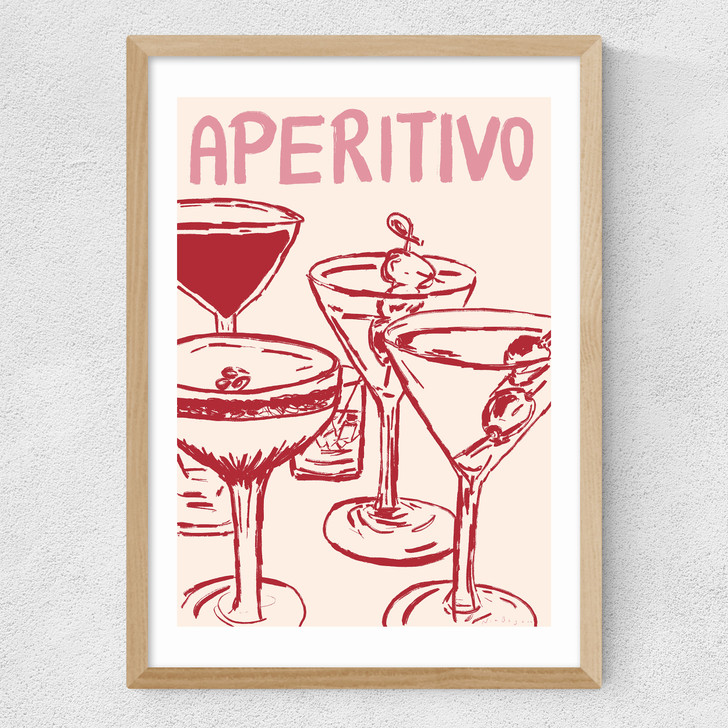 Aperitivo by Nia Beynon Medium Oak Frame Aperitivo by Nia Beynon Medium Oak Frame