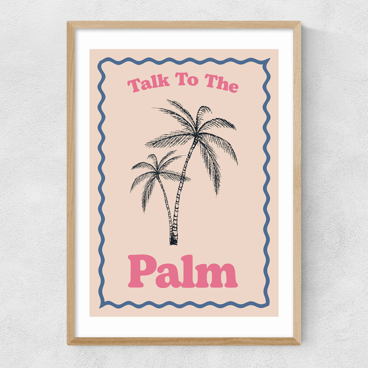 Palm Narrow Oak Frame Palm Narrow Oak Frame