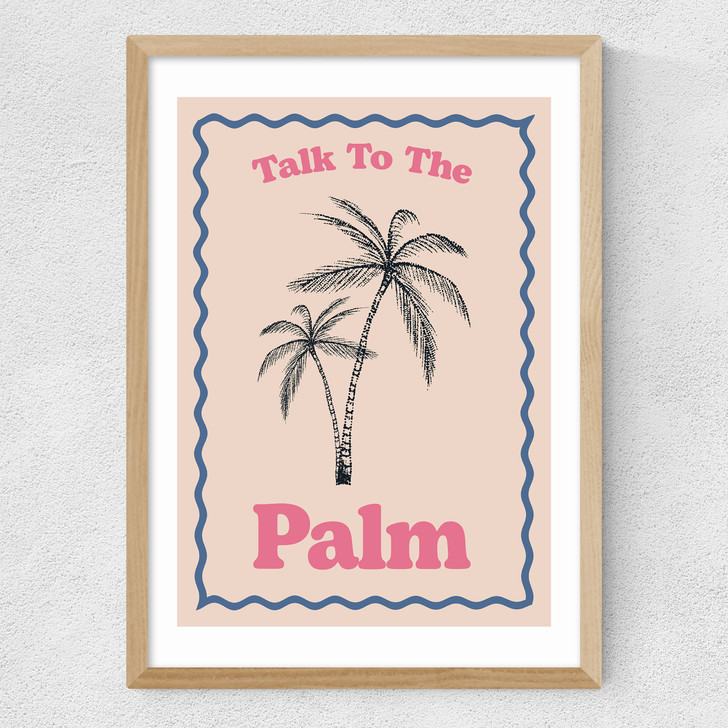 Palm Medium Oak Frame Palm Medium Oak Frame