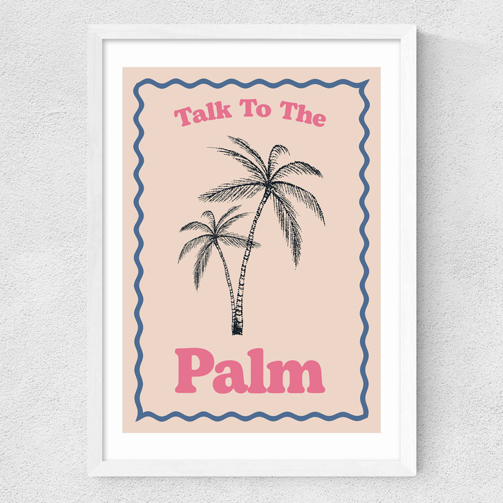 Palm Medium White Frame Palm Medium White Frame