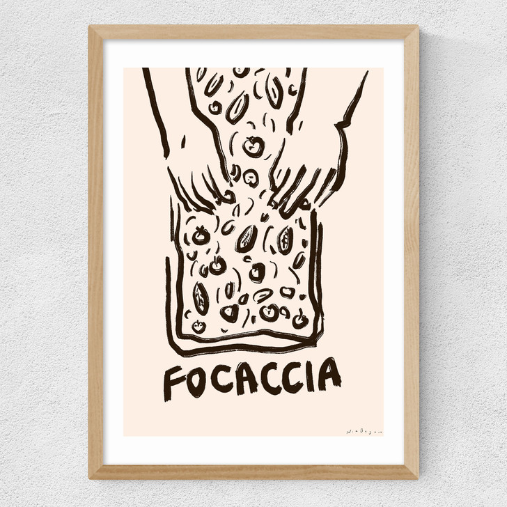 Focaccia Light Medium Oak Frame Focaccia Light Medium Oak Frame