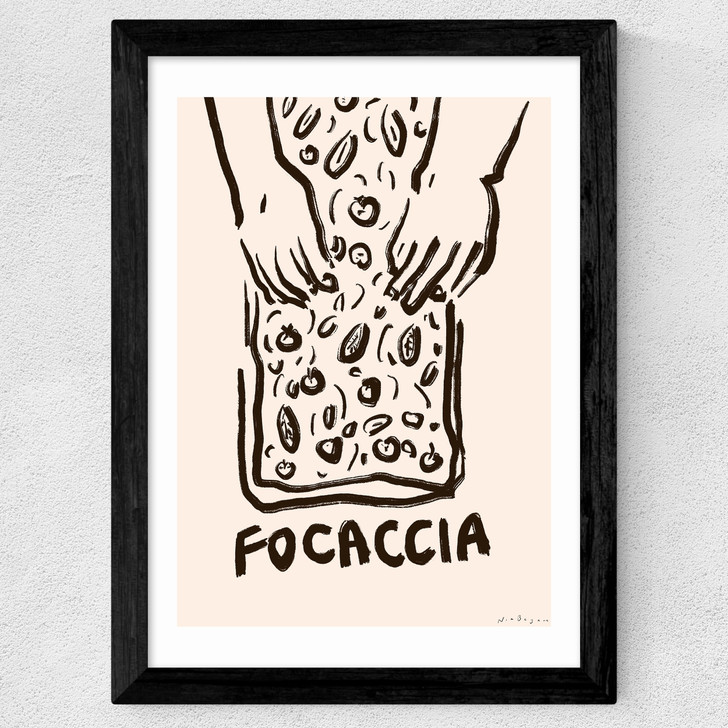 Focaccia Light Wide Black Frame