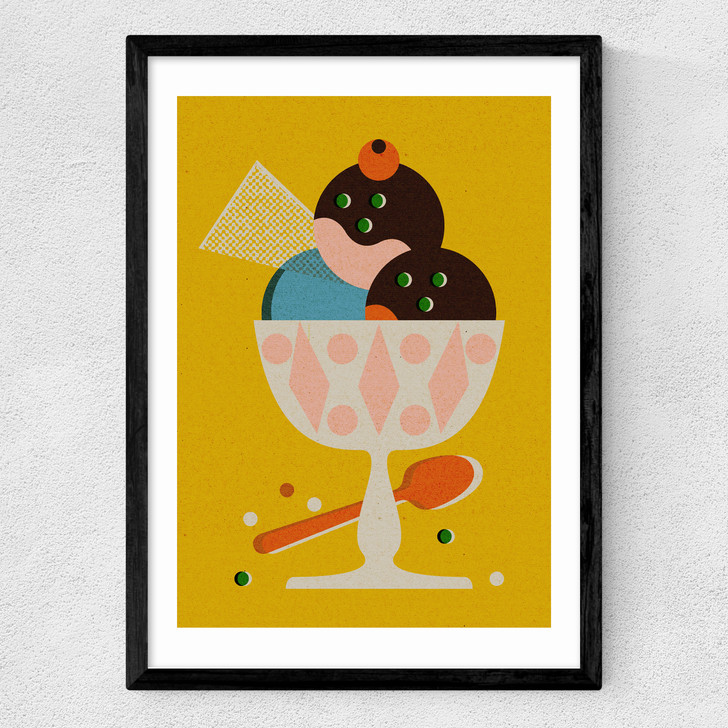 Ice Cream Medium Black Frame Ice Cream Medium Black Frame
