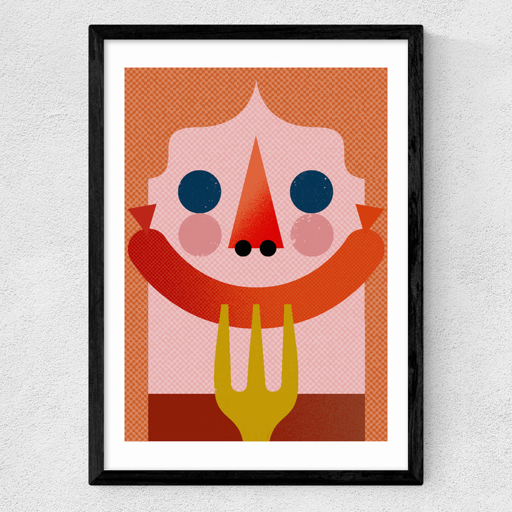 Sausage Medium Black Frame Sausage Medium Black Frame