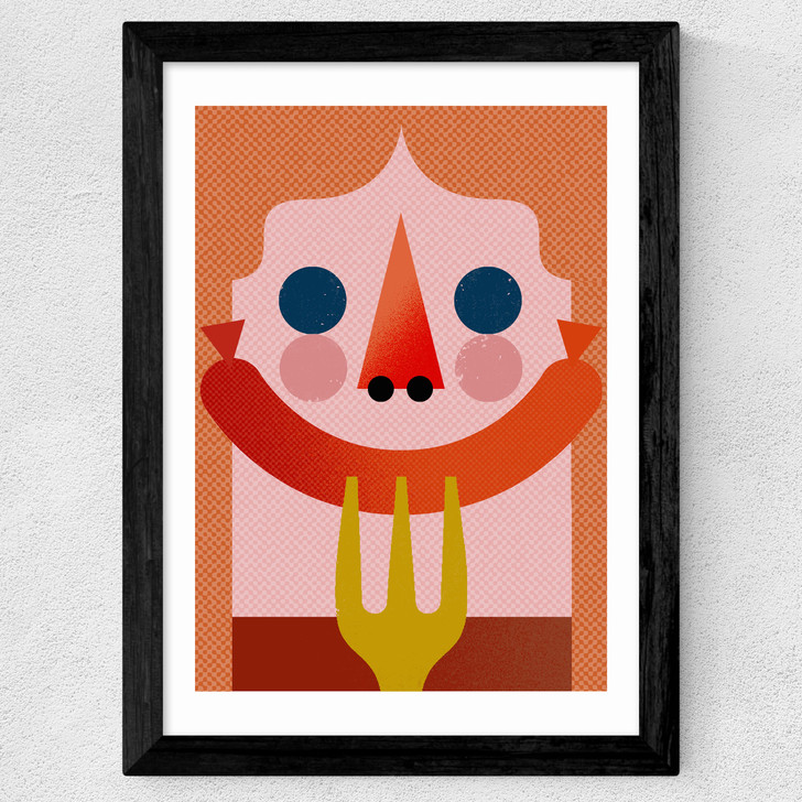 Sausage Wide Black Frame Sausage Wide Black Frame