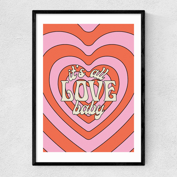 All Love Narrow Black Frame