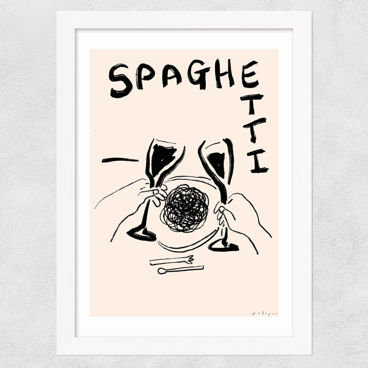 Spaghetti Wide White Frame Spaghetti Wide White Frame