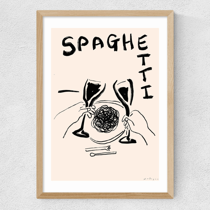 Spaghetti Medium Oak Frame