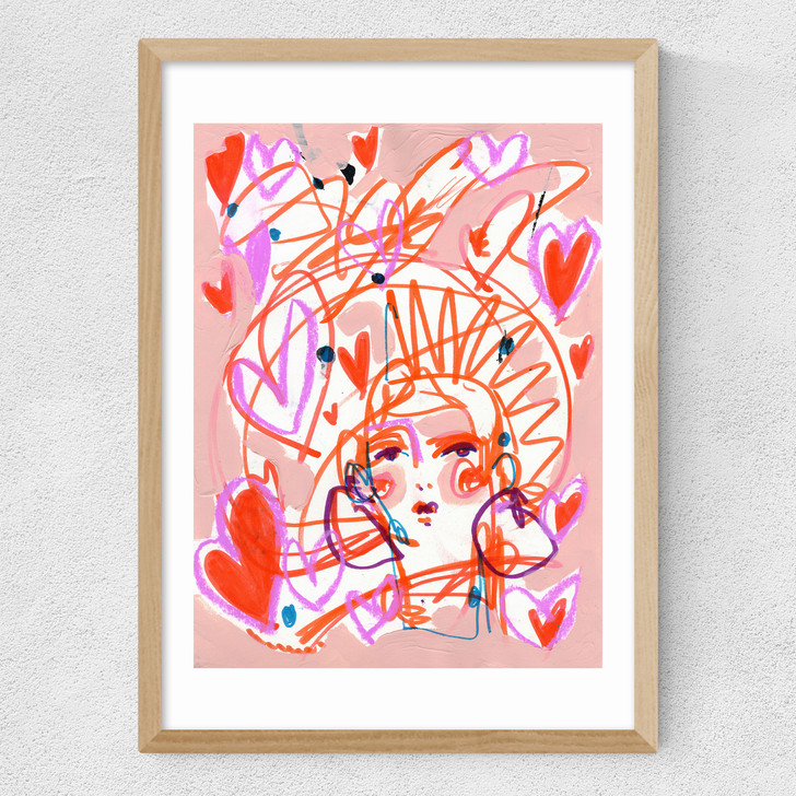 Valentine by Tony Green Medium Oak Frame Valentine by Tony Green Medium Oak Frame