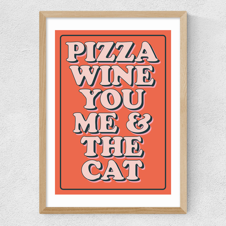 Pizza Wine Medium Oak Frame Pizza Wine Medium Oak Frame