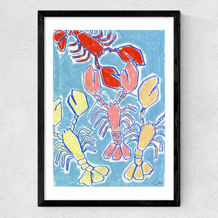 Lobsters Medium Black Frame Lobsters Medium Black Frame