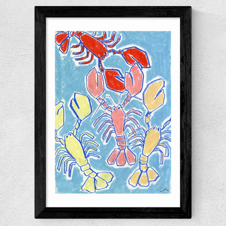 Lobsters Wide Black Frame