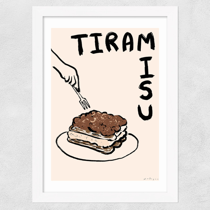 Tiramisu Wide White Frame Tiramisu Wide White Frame