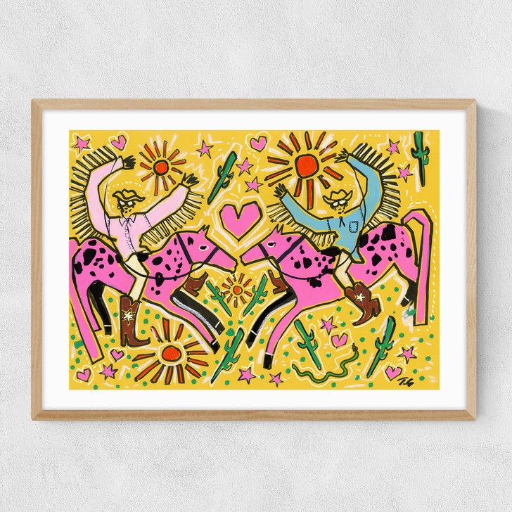 Texas Sweethearts Narrow Oak Frame Texas Sweethearts Narrow Oak Frame