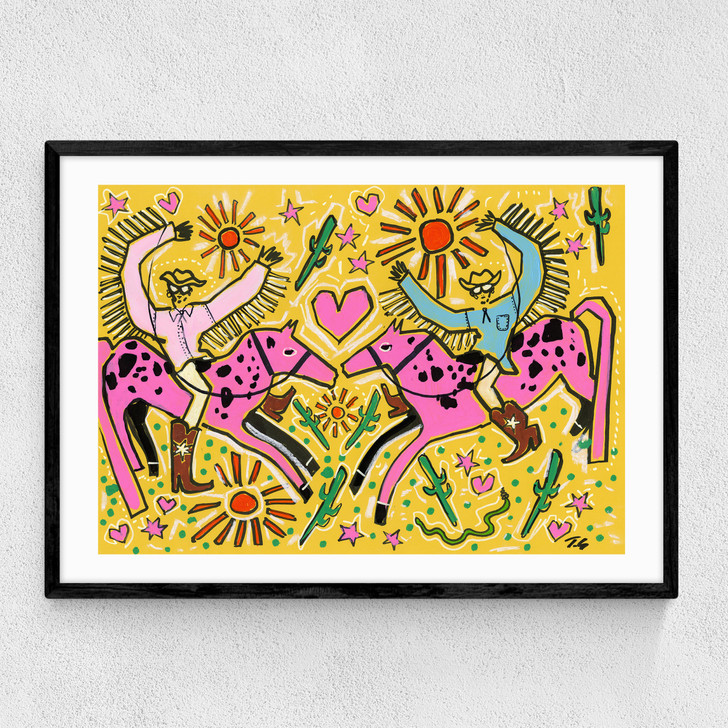 Texas Sweethearts Narrow Black Frame