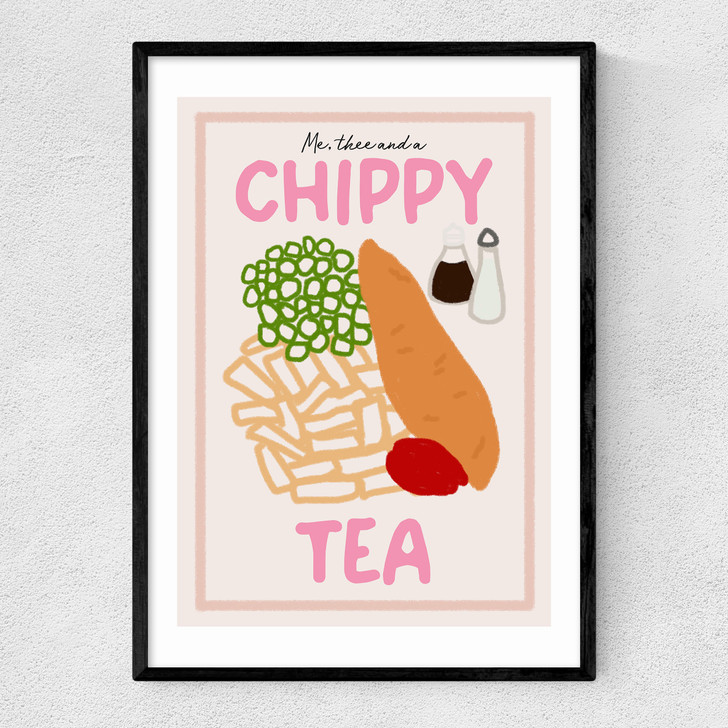 Chippy Tea Narrow Black Frame