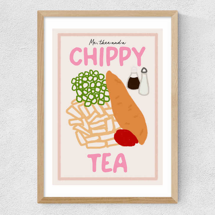 Chippy Tea Medium Oak Frame