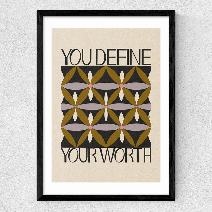 Your Worth Medium Black Frame Your Worth Medium Black Frame