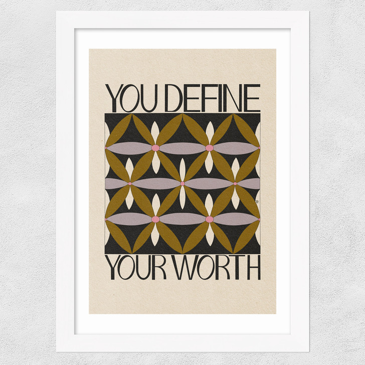 Your Worth Wide White Frame Your Worth Wide White Frame