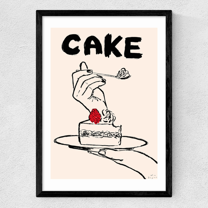 Cake Medium Black Frame